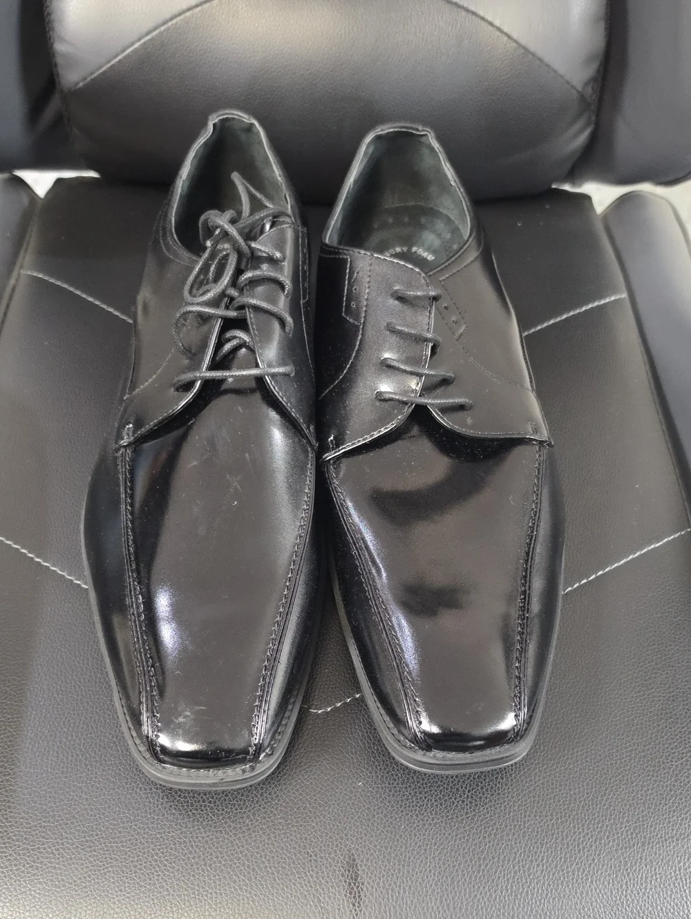Stacy Adams Men's Black Patent Lace-Up Oxfords
